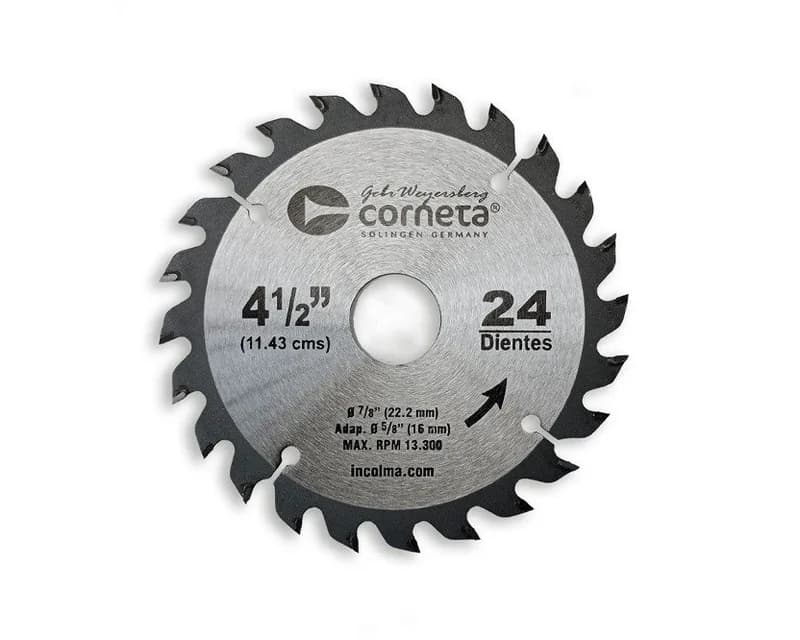 DISCO CORNETA DE SIERRA 24 DIENTES 4.5" 82925101